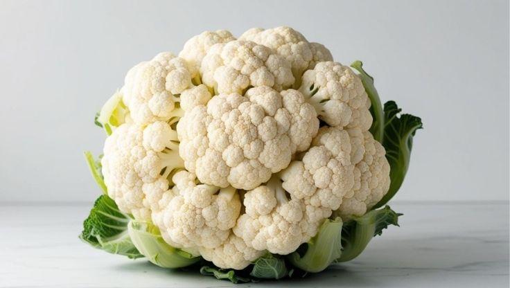 Hydroponic plants like cauliflower are cultivated using nutrient-rich water for efficient growth.