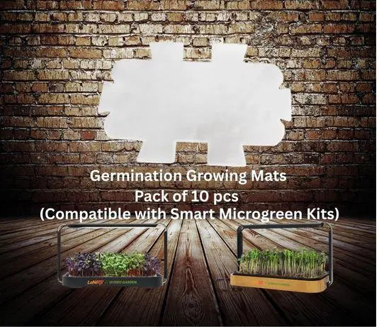 LaNiTex Germinating Growing Mats 10-pack - soil-free microgreen growing mats compatible with the Smart Microgreen Kit
