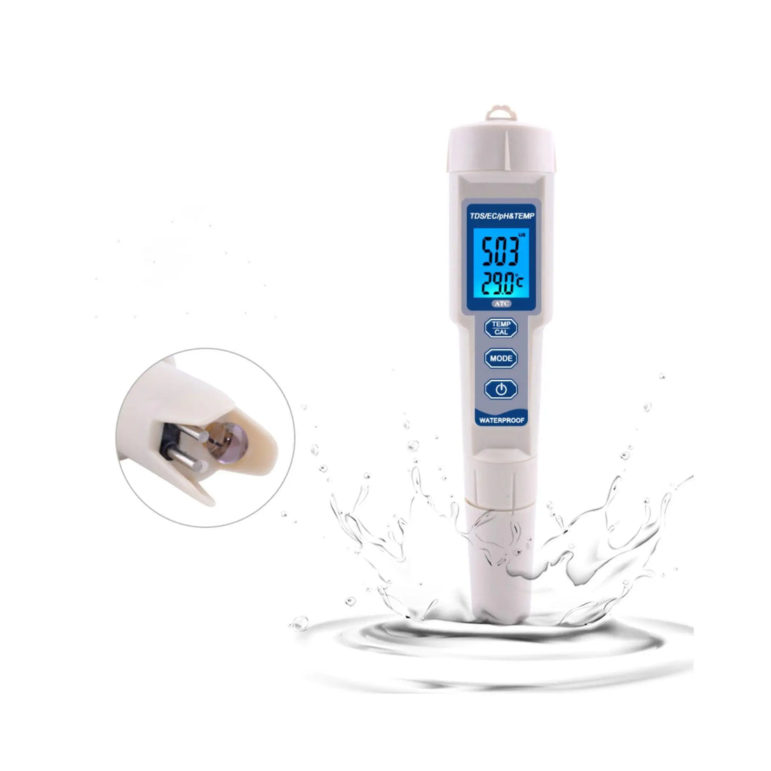 Digital 4-in-1 Water Quality Tester 
(PH, TDS, EC, Temperature)