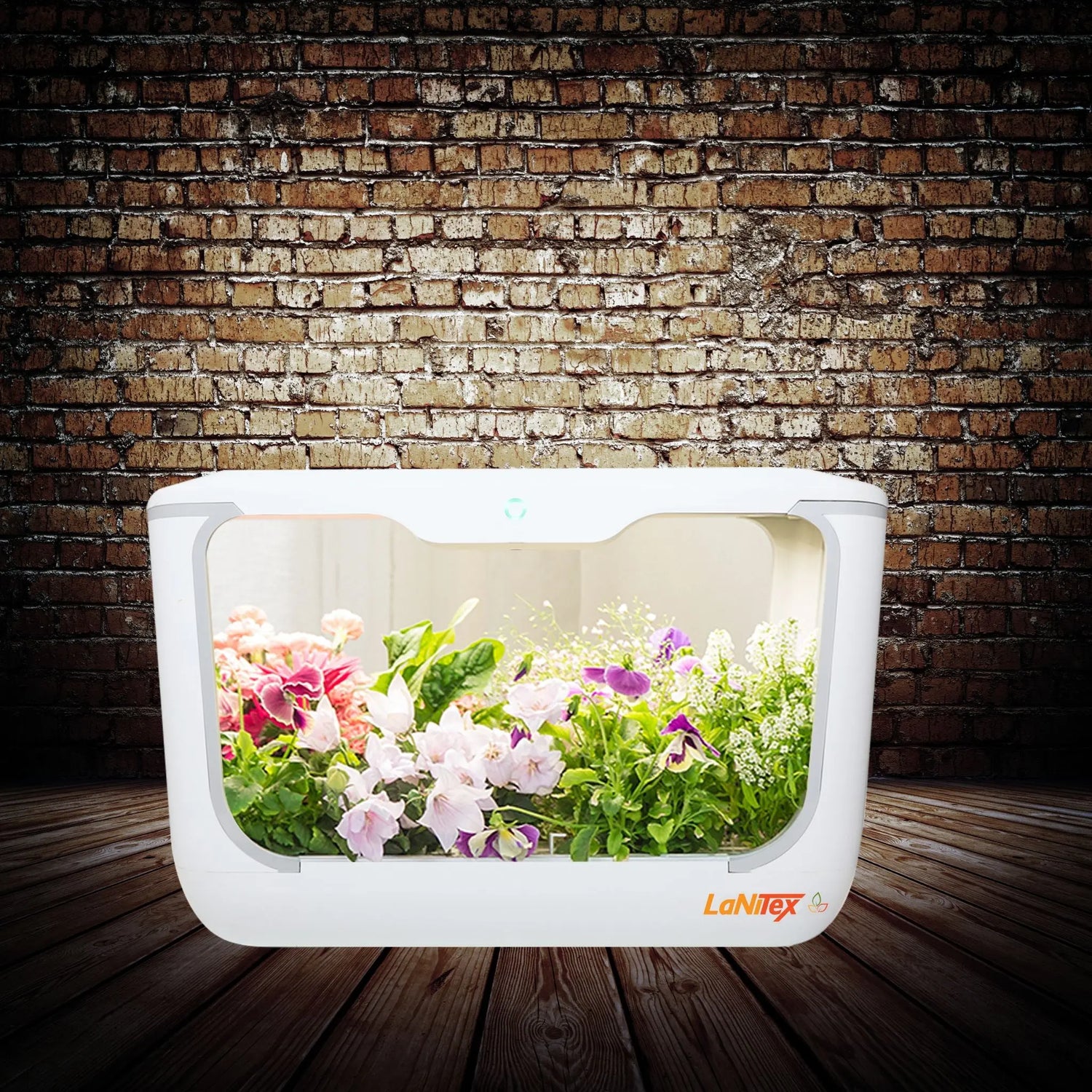 A white hydroponic grow box using advanced technology to enhance indoor gardening.